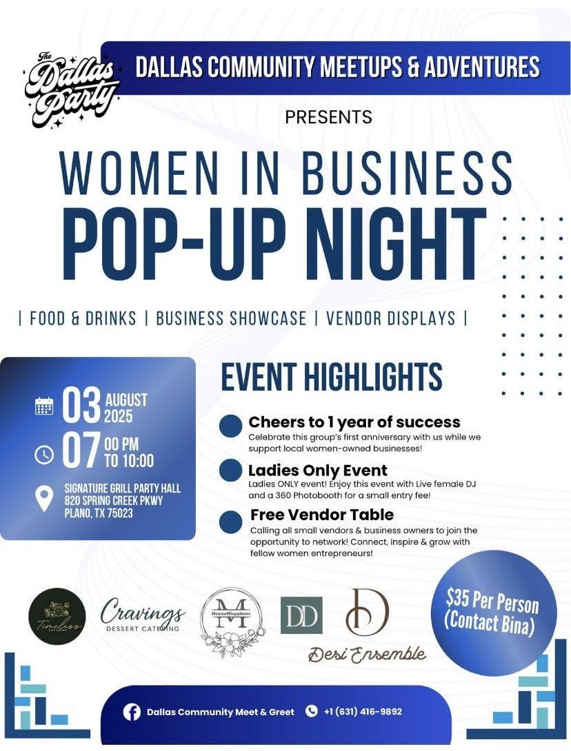 Women in Business Pop-Up Night